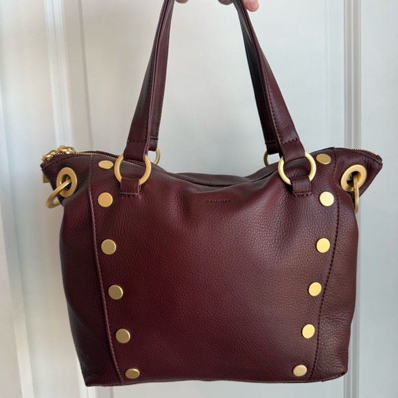 Hammitt Daniel Medium Satchel Cherrywood Leather Brushed Gold - Picture 8 of 8